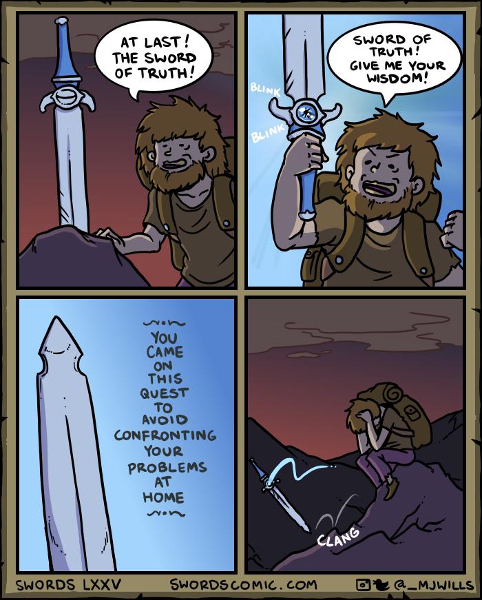 AT LAST THE SWORD CONFRONTING Your PROBLEMS AT