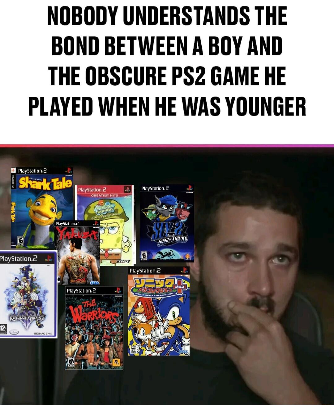 NOBODY UNDERSTANDS THE BOND BETWEEN A BOY AND THE OBSCURE PS2 GAME HE PLAYED WHEN HE WAS YOUNGER