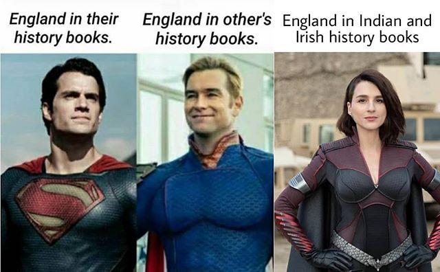 England in their England in others England in Indian and history books history books Irish history books