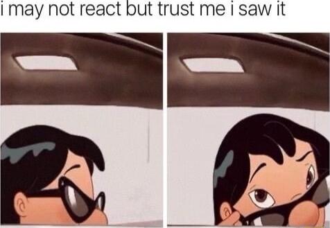 may not react but trust me 1 saw it