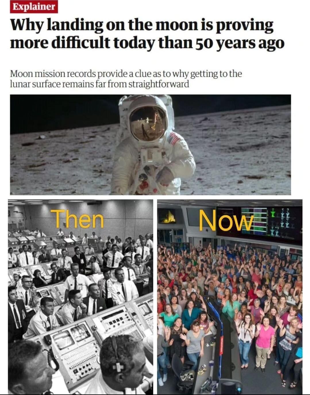 Explainer Why landing on the moon is proving more difficult today than 50 years ago Moon mission records providea clue as towhy getting tothe lunar surface remains far from straightforward