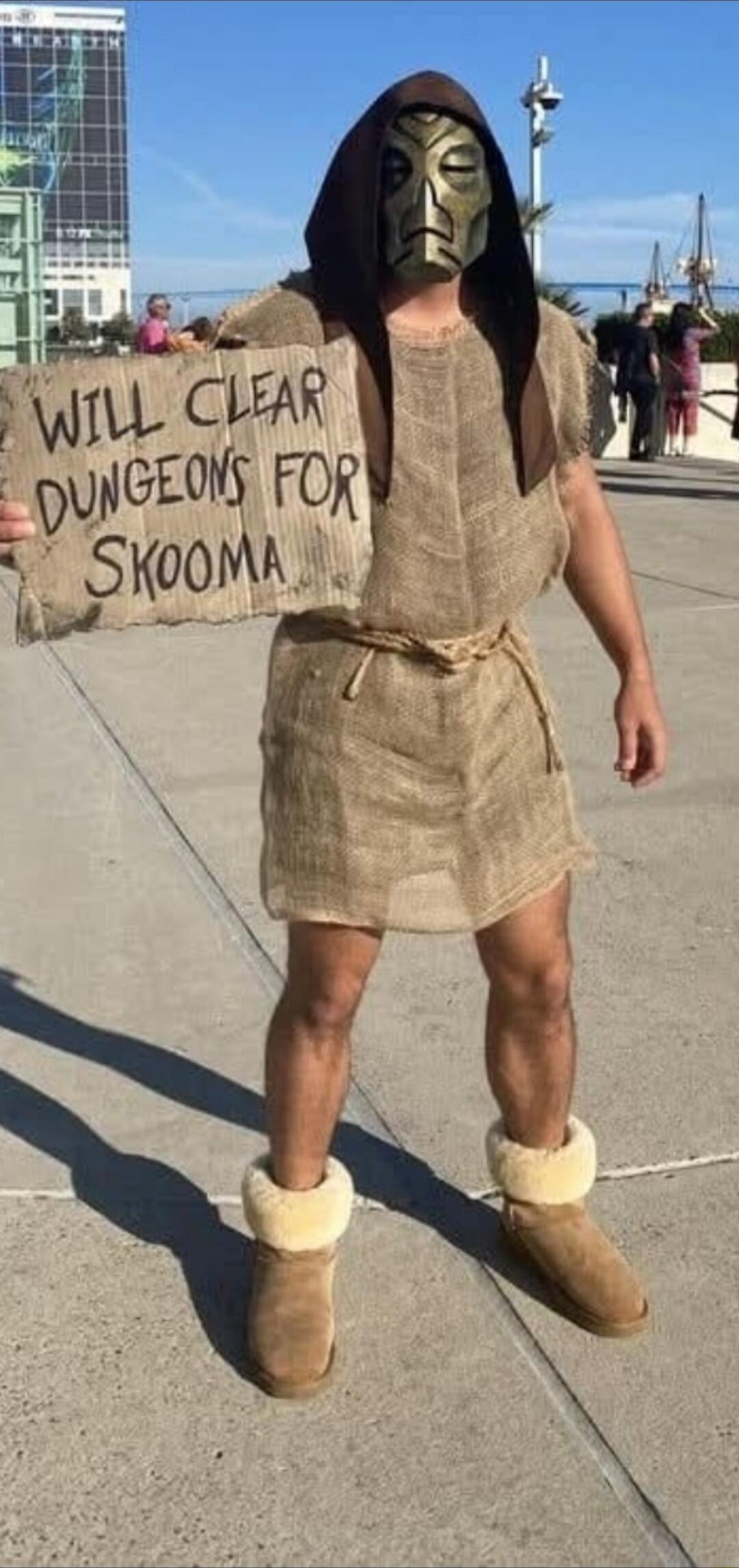 WILL CLEAR DUNGEONS FOR SKOOMA