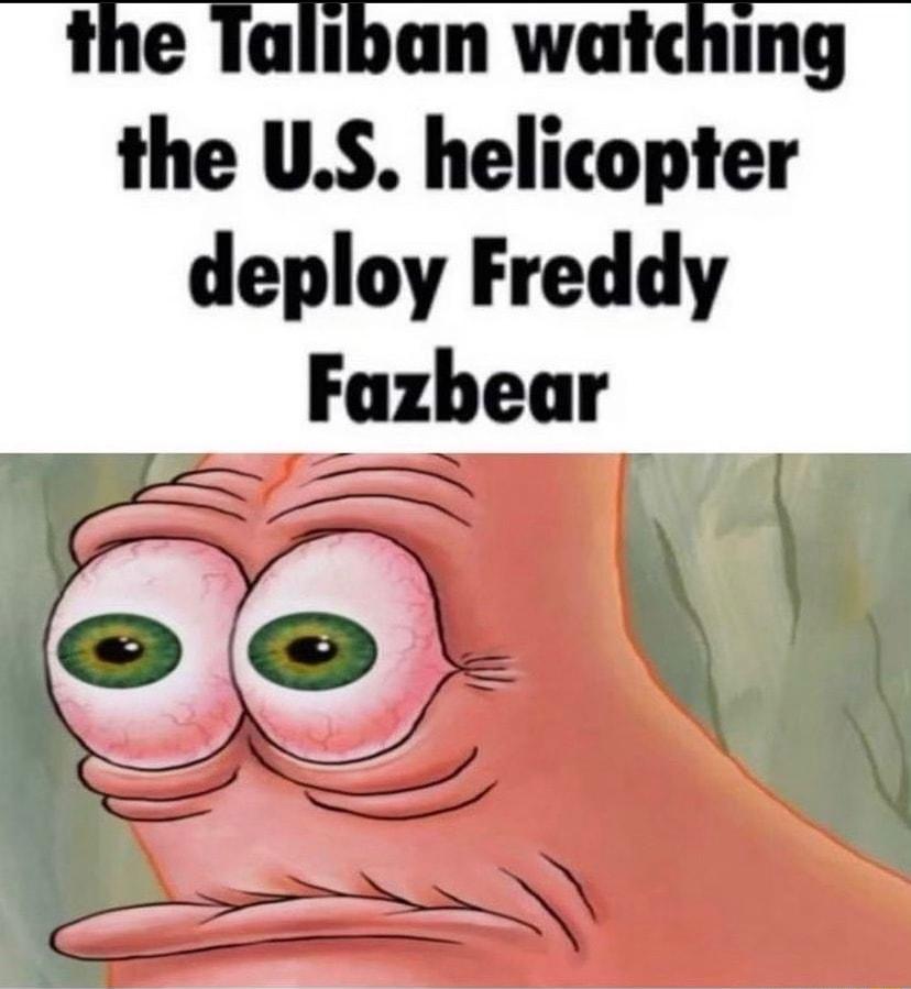 the Taliban watching the US helicopter deploy Freddy