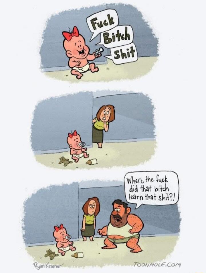 Fuck Bitch Shit. Where the fuck did that bitch learn that shit?!