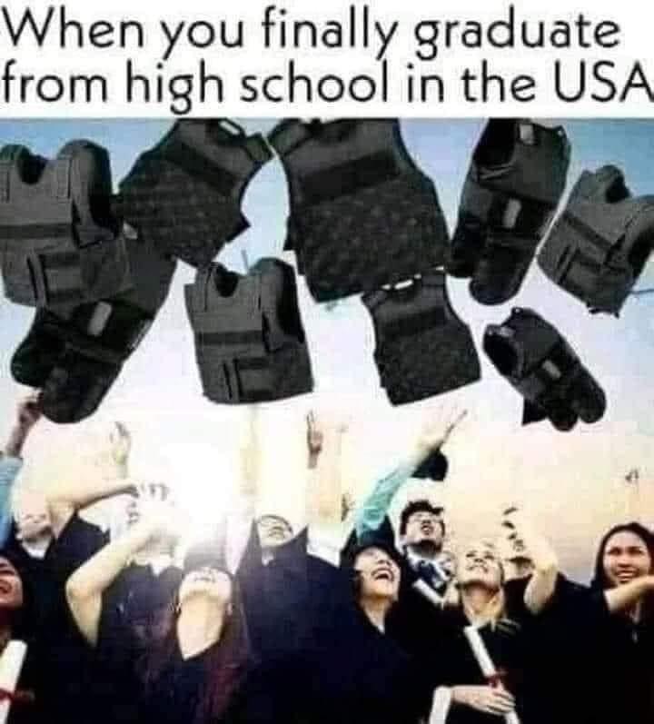 When you finally graduate from high school in the USA