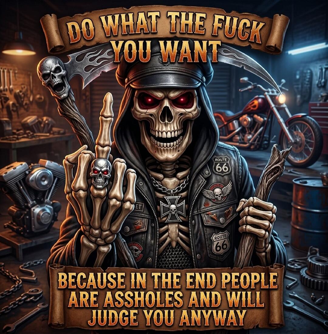 DO WHAT THE FUCK YOU WANT BECAUSE IN THE END PEOPLE ARE ASSHOLES AND WILL JUDGE YOU ANYWAY