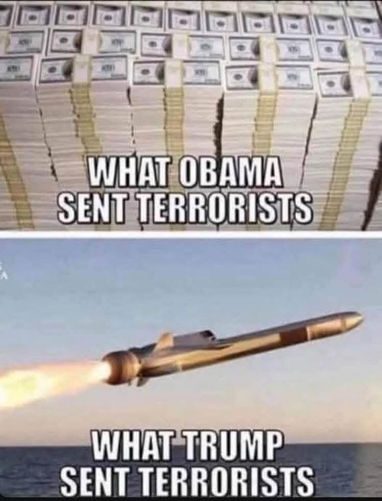 WHAT OBAMA SENT TERRORISTS WHAT TRUMP SENT TERRORISTS