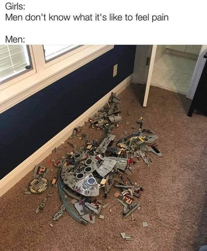 Girls Men dont know what its like to feel pain