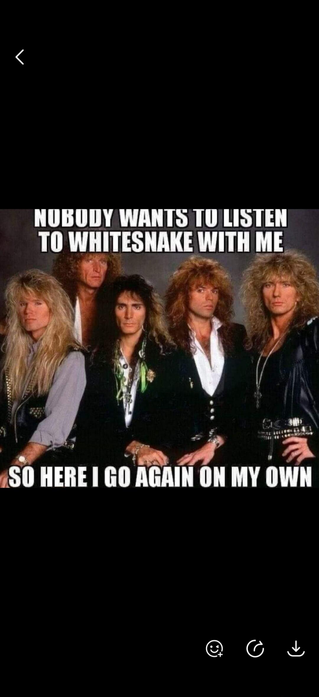 Nobody wants to listen to Whitesnake with me, so here I go again on my own.