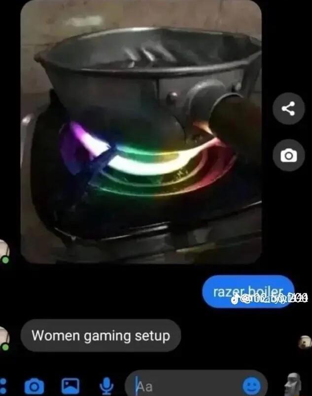 R Women gaming setup 2 o ke e 2
