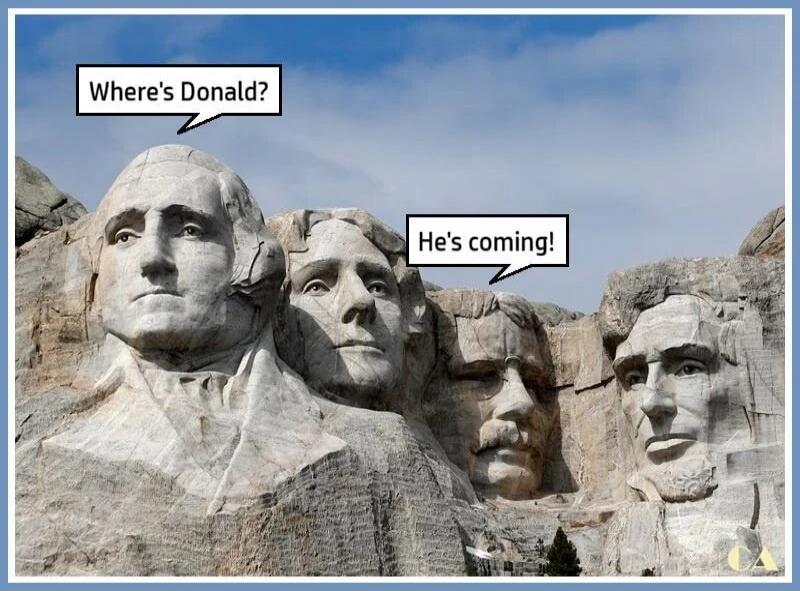 Where's Donald? He's coming!