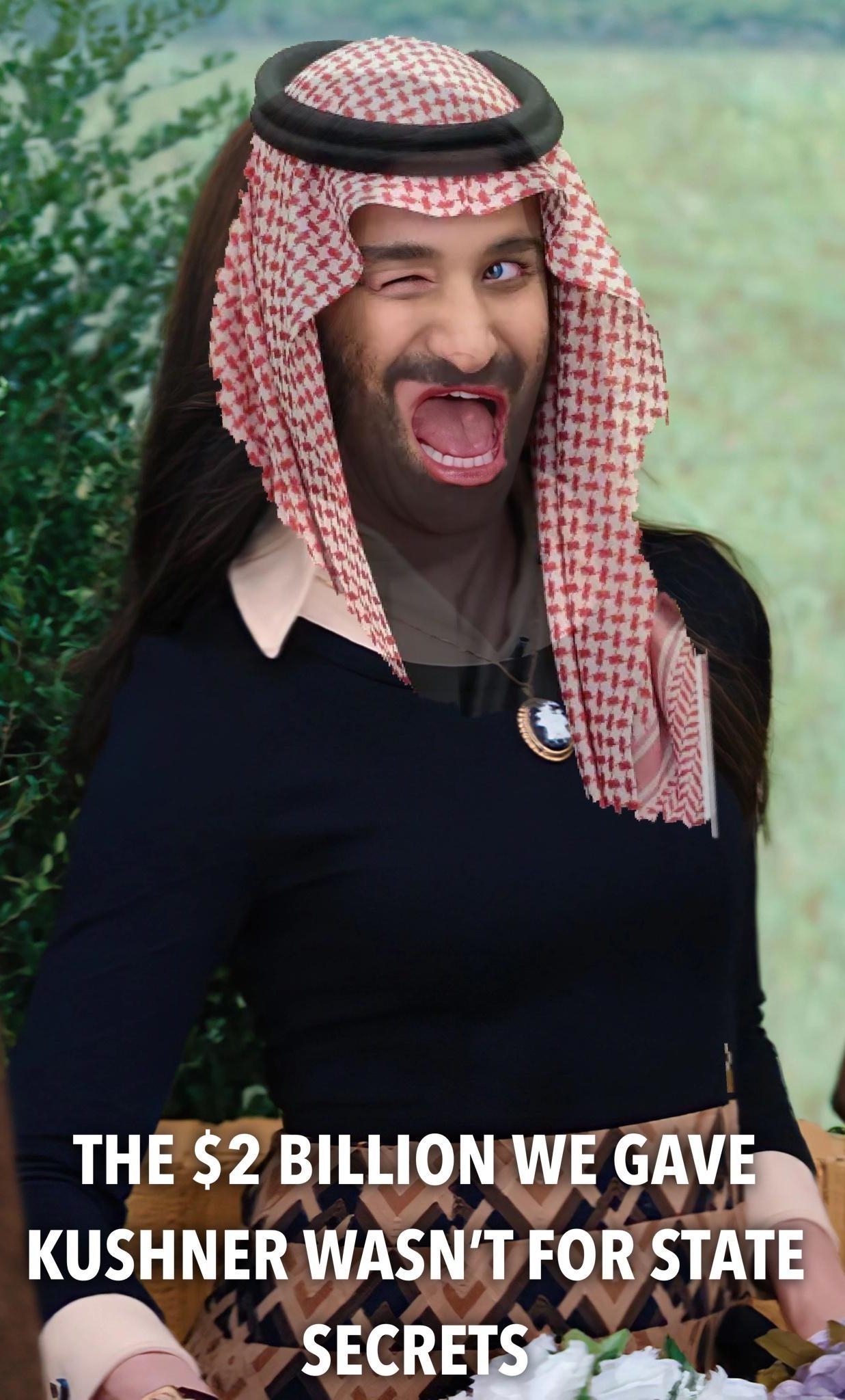 THE2 BIILION Wi GAV KUSHNER WASNI FOR STA scre