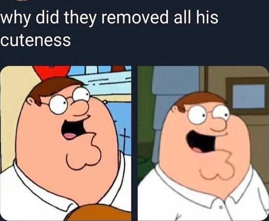 why did they removed all his cuteness