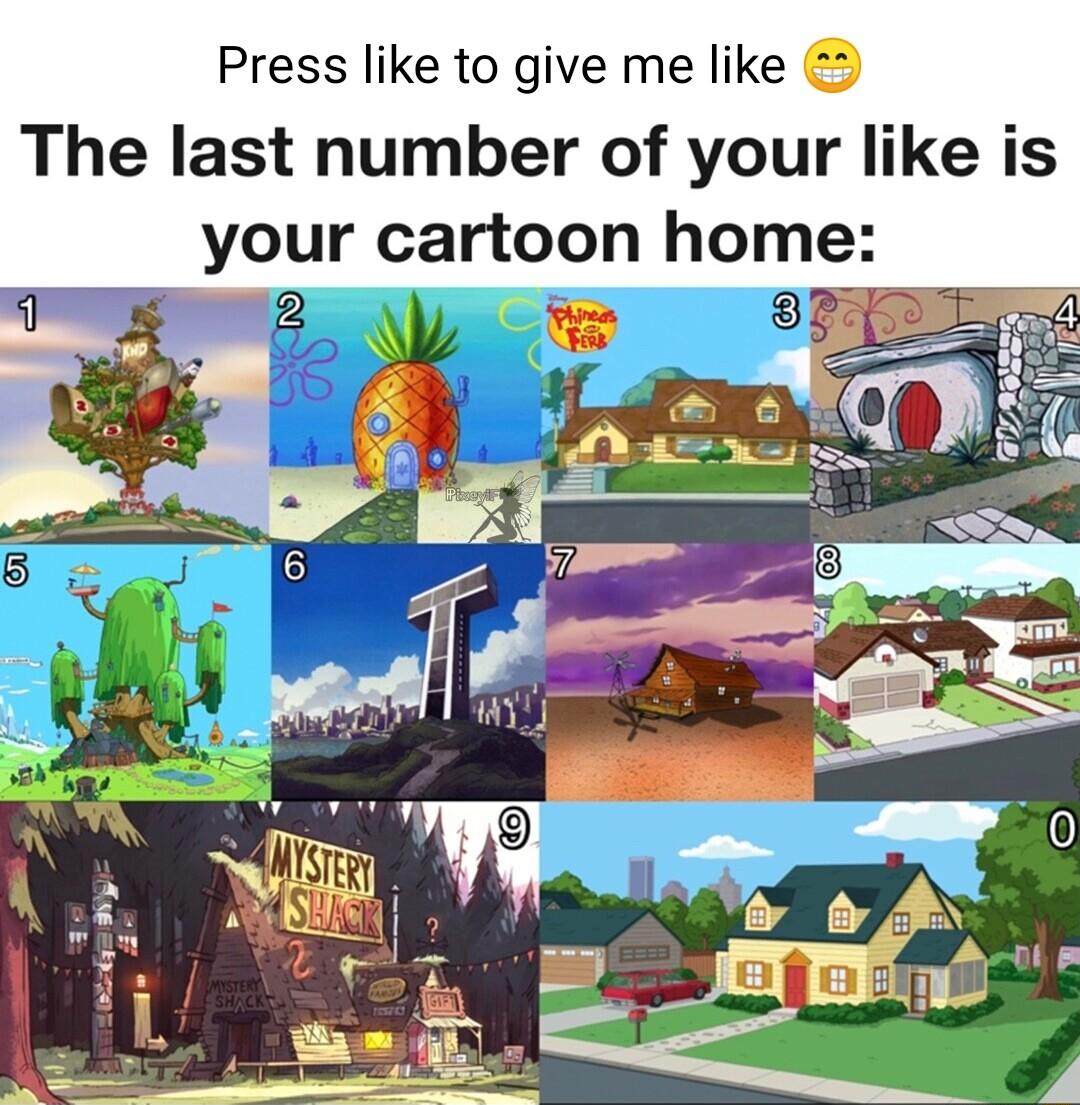 Press like to give me like 2 The last number of your like is your cartoon home