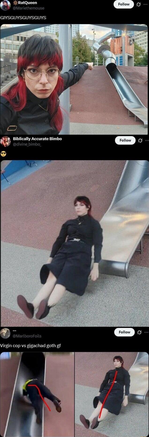 GIYSGUYSGUYS
Virgin cop vs gigachad goth gf