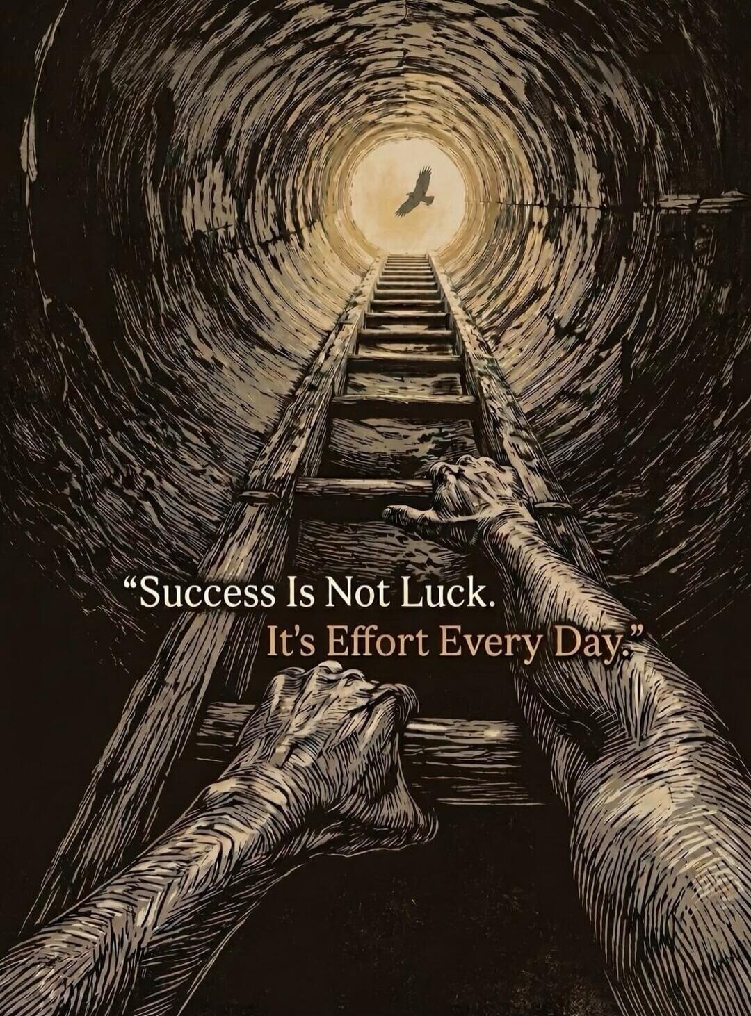 Success Is Not Luck. It's Effort Every Day.