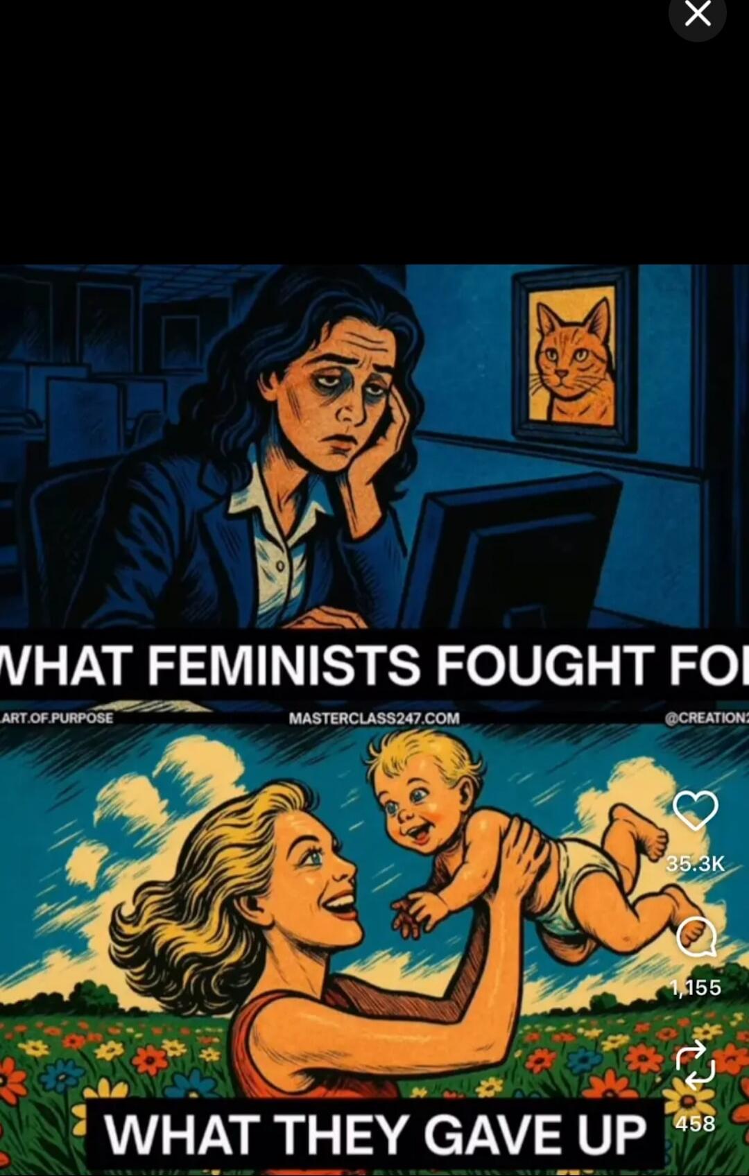 WHAT FEMINISTS FOUGHT FOR
WHAT THEY GAVE UP