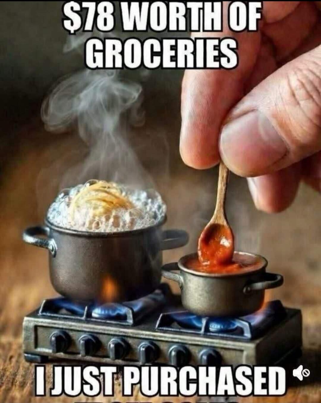 $78 WORTH OF GROCERIES I JUST PURCHASED