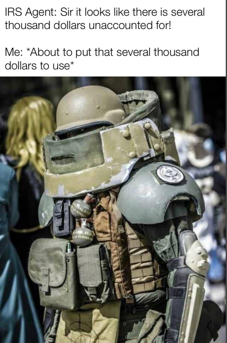 IRS Agent Sir it looks like there is several thousand dollars unaccounted for Me About to put that several thousand dollars to use