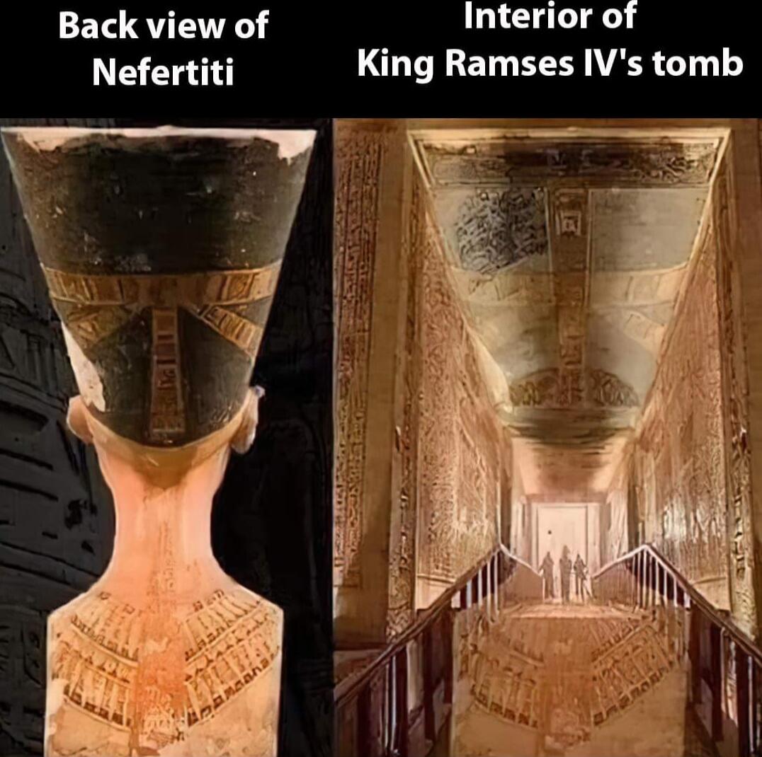 Back view of Interior of Nefertiti King Ramses IVs tomb