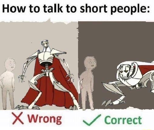 How to talk to short people