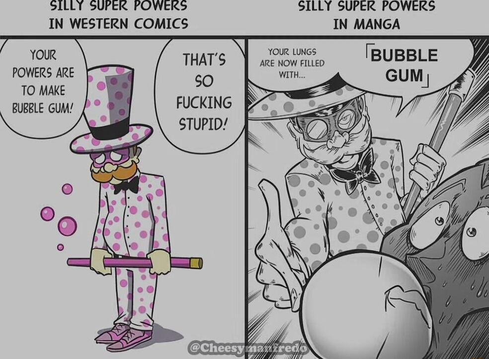 SILY SWER FOWEs SILLY SUPER POWEKS IN WESTERN COMICS YoR THaTs WSS BUBBLE PONERS ARE TO MAKE BULE GU FUCKING