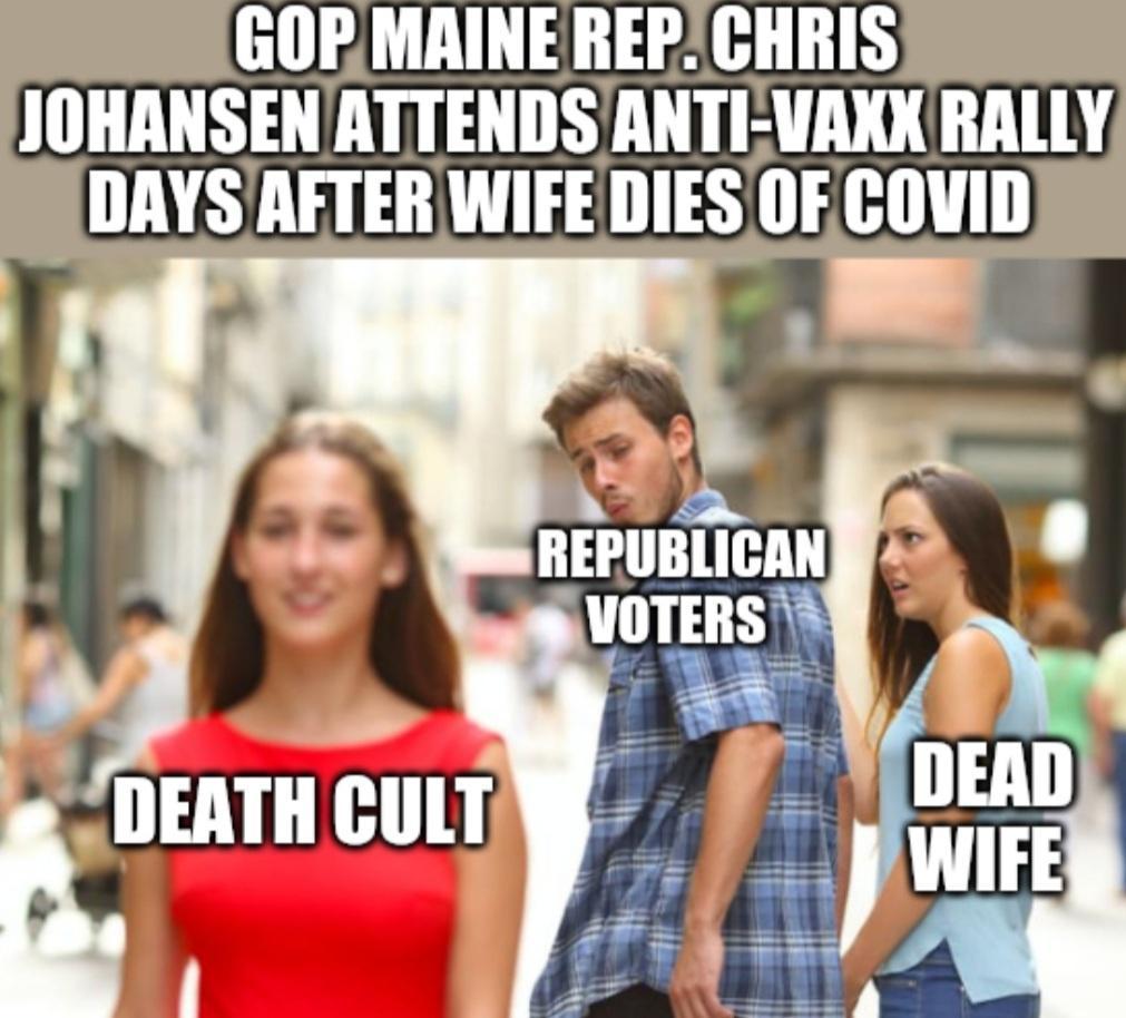 GOEMAINE REP IIIIIIS JOHANSEN ATTENDS AIIII IAK RALLY DAYSAFTER WIFEDIES OF COVID