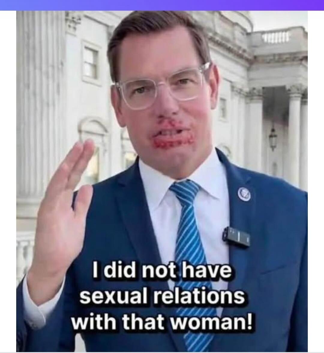 I did not have sexual relations with that woman!