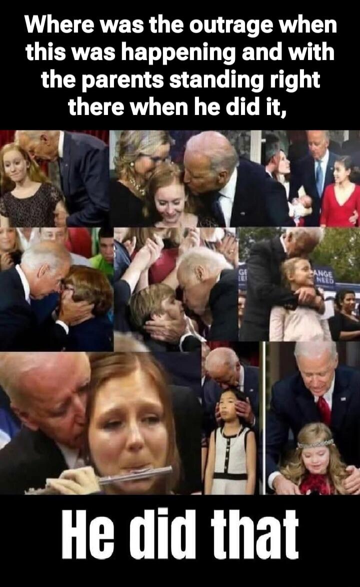 Where was the outrage when this was happening and with the parents standing right there when he did it,
He did that