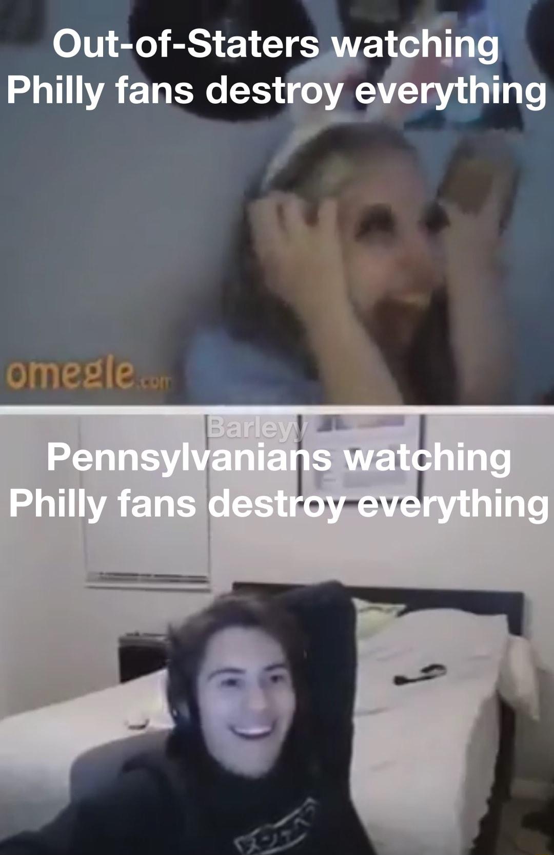 Out of Staters wate ling Philly fans destfoy verything 4