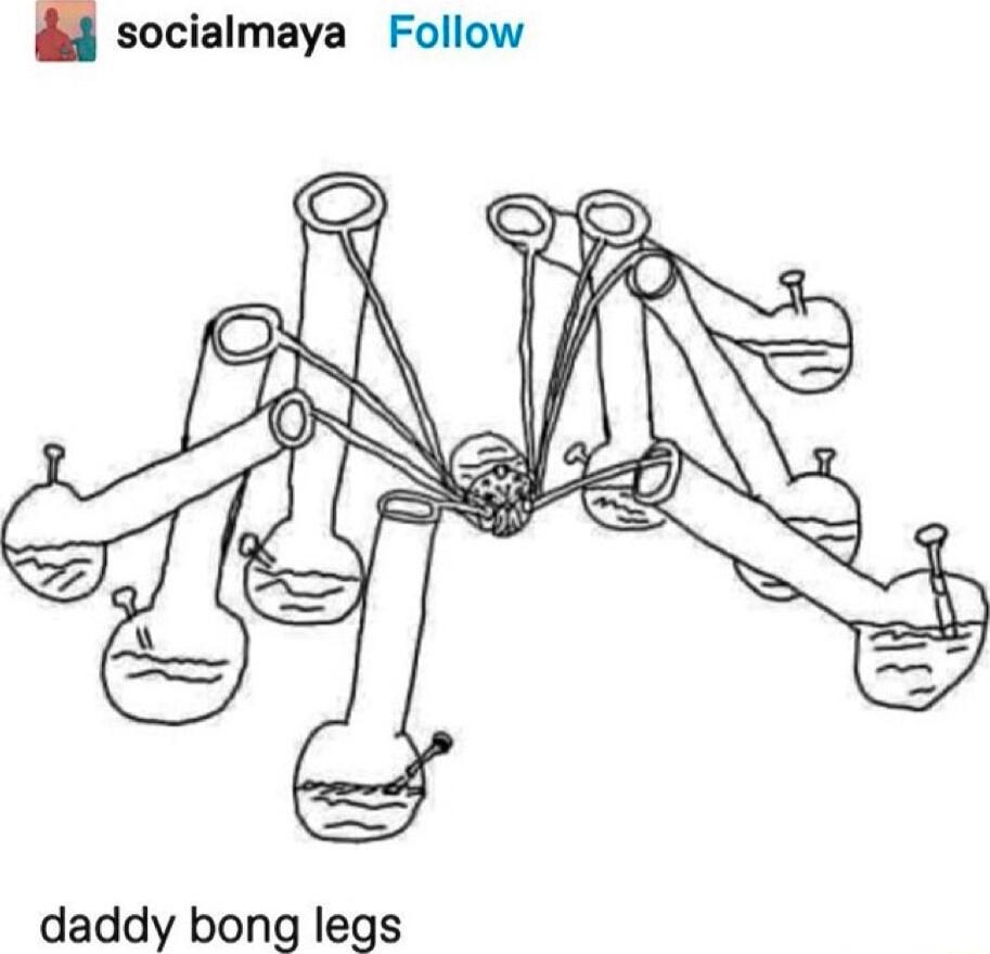 socialmaya Follow daddy bong legs