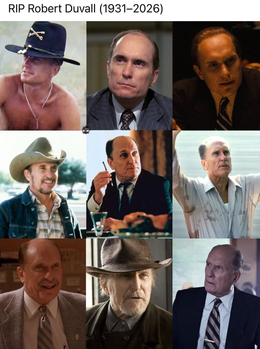 RIP Robert Duvall (1931–2026)