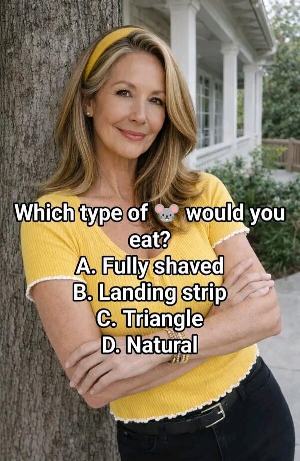 Which type of koala would you eat? A. Fully shaved B. Landing strip C. Triangle D. Natural