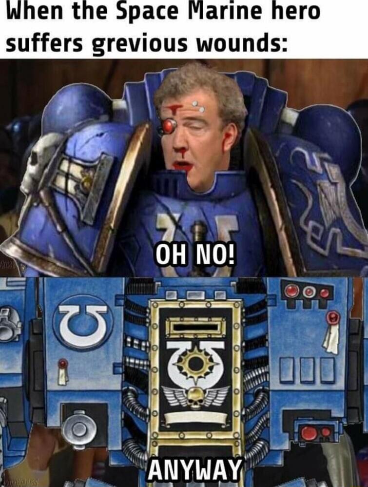wWhen the Space IMarine hero suffers grevious wounds