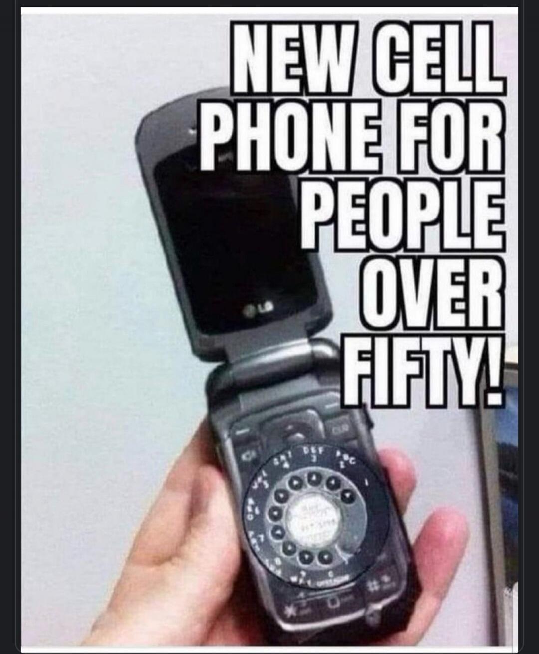 NEW CELL PHONE FOR PEOPLE OVER FIFTY!