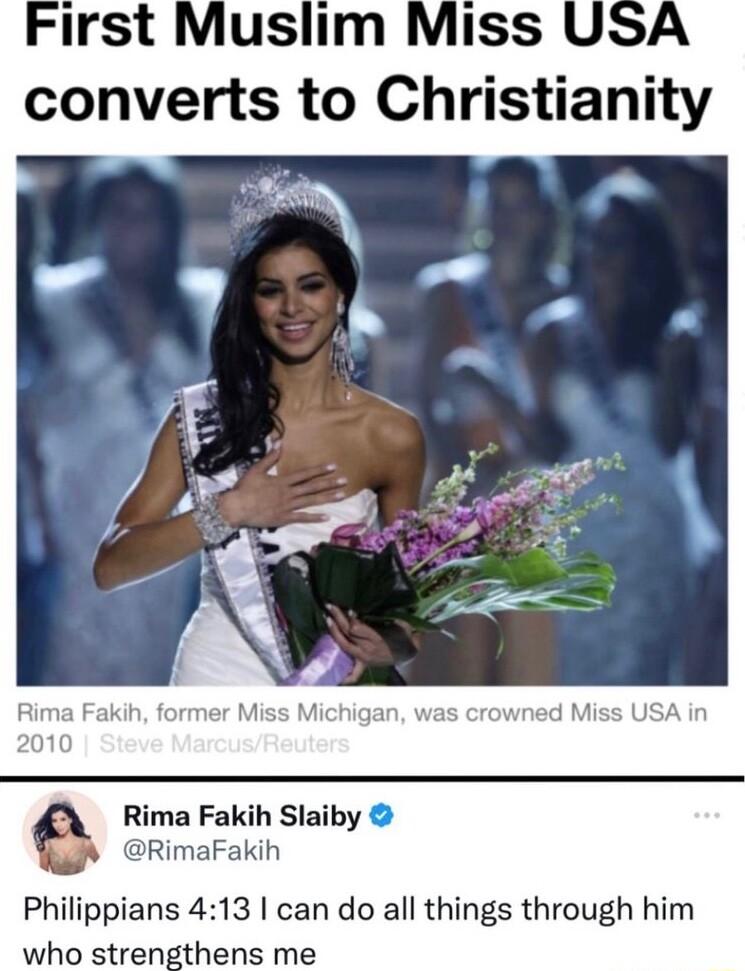 n Rima Fakih Slaiby 3 RimaFakih Philippians 413 can do all things through him who strengthens me