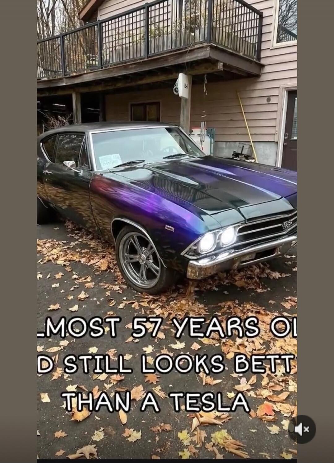 Almost 57 years old, still looks better than a Tesla.