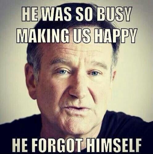 HE WAS SO BUSY MAKING US HAPPY
HE FORGOT HIMSELF