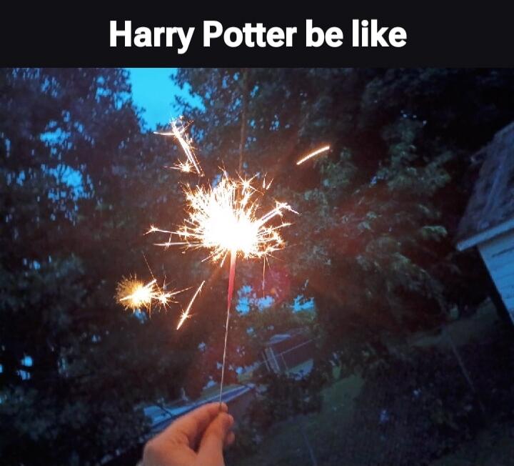Harry Potter be like