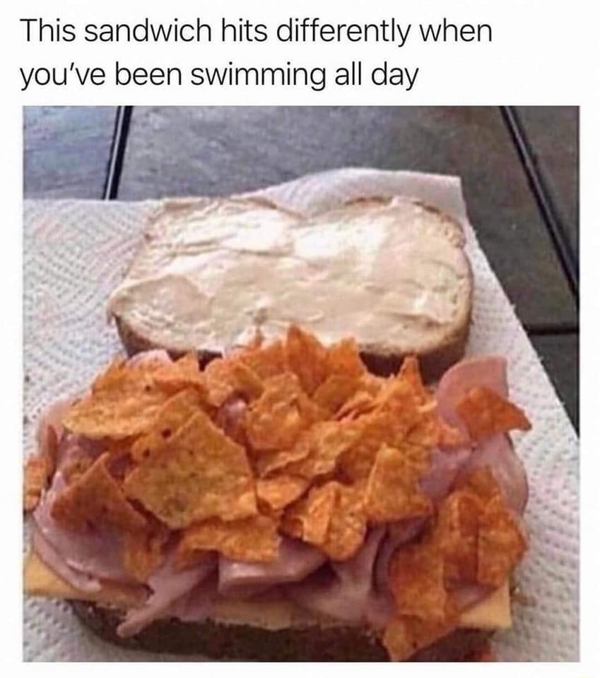 This sandwich hits differently when youve been swimming all day