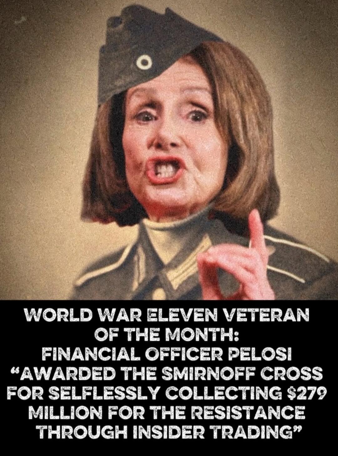 WORLD WAR ELEVEN VETERAN OF THE MONTH: FINANCIAL OFFICER PELOSI 