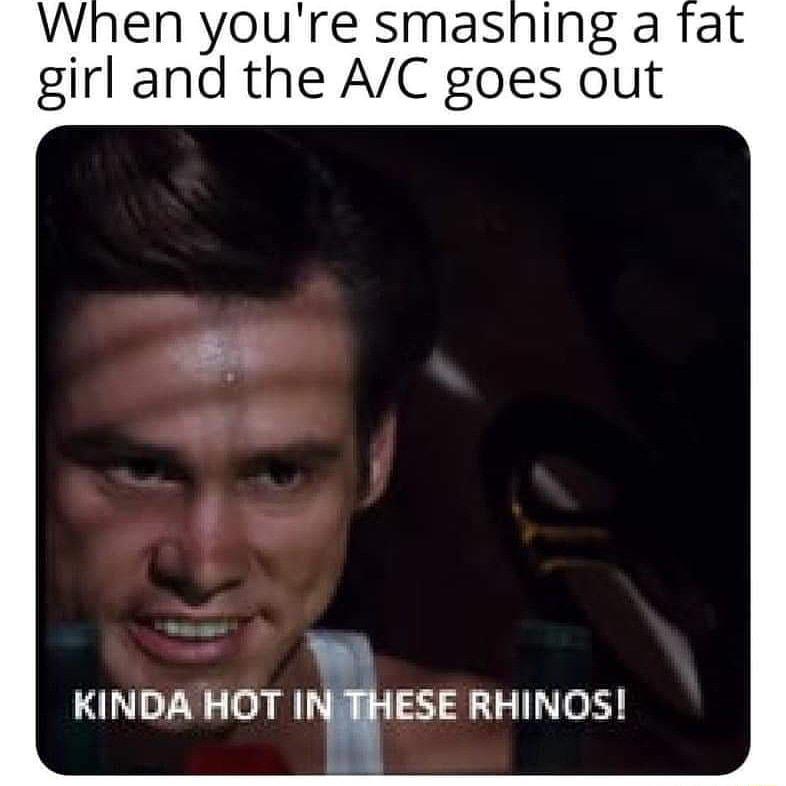 When youre smashing a fat girl and the AC goes out 45 KINDA HOT IWESE RHINOS