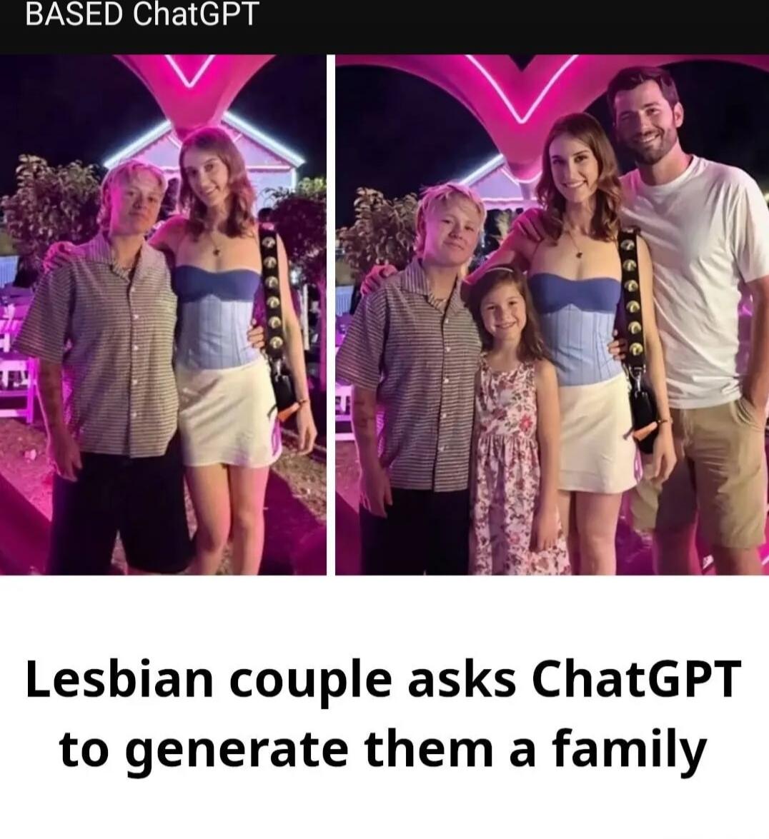 Lesbian couple asks ChatGPT to generate them a family