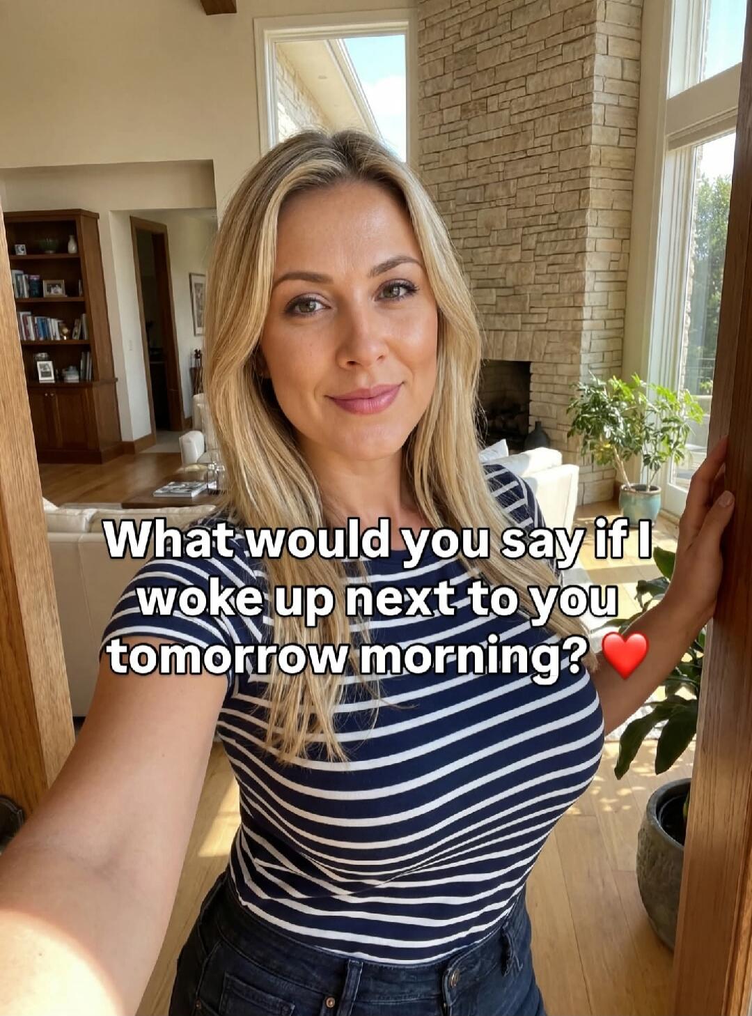What would you say if I woke up next to you tomorrow morning? ❤️