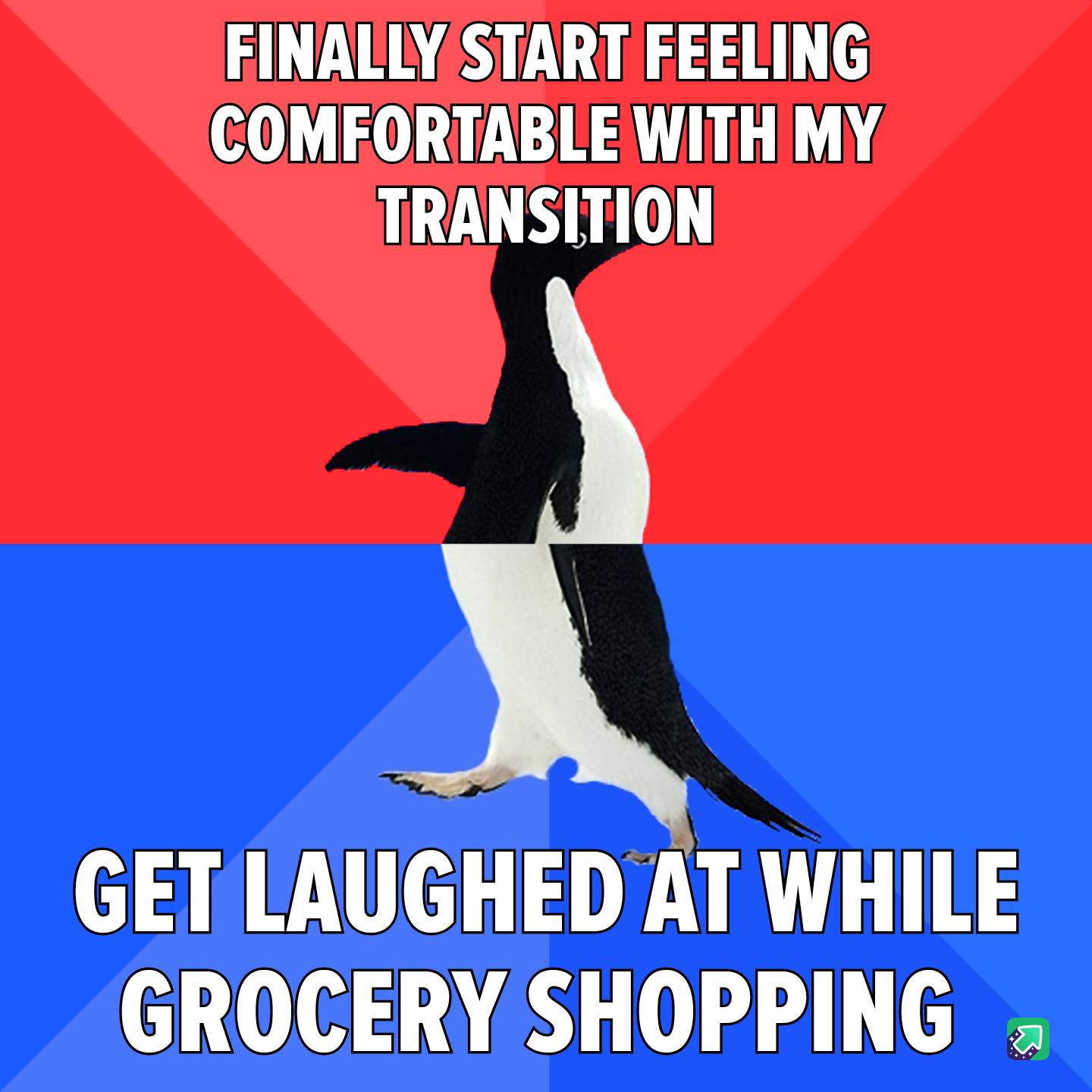 FINALLY STARTFEELING COMFORTABLE WITH MY TRANSITION GET LAUGHED AT WHILE 6100101 339 8 054 4