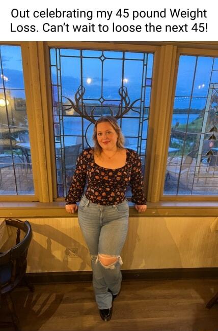 Out celebrating my 45 pound Weight Loss Cant wait to loose the next 45