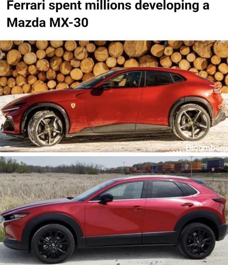 Ferrari spent millions developing a Mazda MX 30