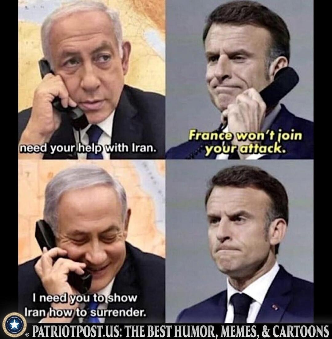 need your help with Iran. France won't join your attack. I need you to show Iran how to surrender.