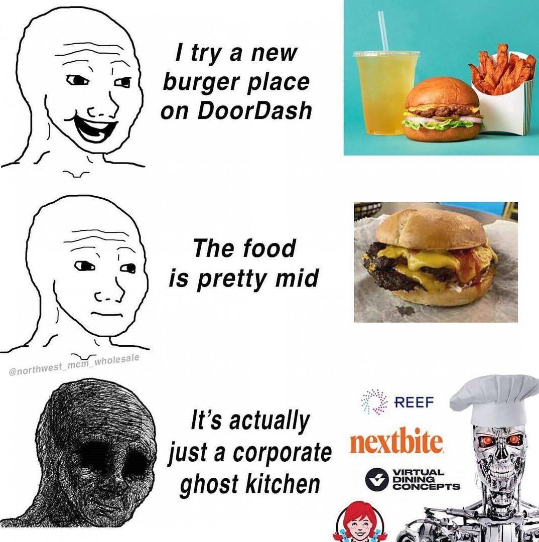 I try a new burger place on DoorDash The food is pretty mid neze SIAP Its actually just a corporate nexthite ghost kitchen R
