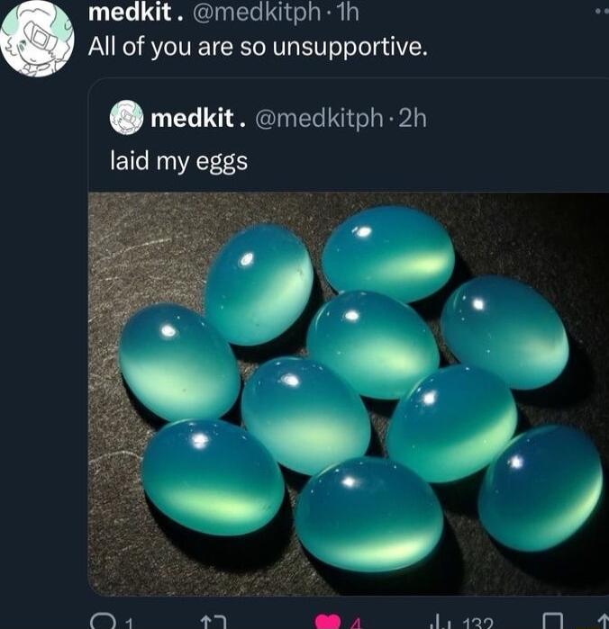 medkit medkitph 1h All of you are so unsupportive medkit medkitph 2h laid my eggs